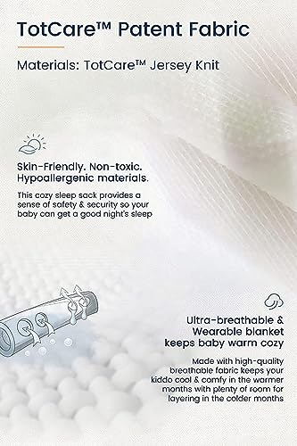TotAha Toddler Sleep Sack 2T-4T, Soft Wearable Blanket Baby Sleep Bag, Light 0.5 TOG or Medium-weight 1.0 TOG Sleeping Sacks - color: Greystar, size: 2T-4T
