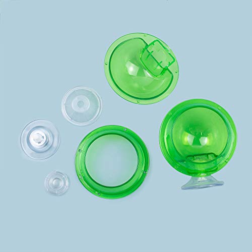 AUEAR, 2 Pack Reptiles Suction Cup Feeder Chameleon Feeding Food Cricket Bowl Water Dish Gecko Ledge Supplies Accessories for Lizard Bearded Dragon