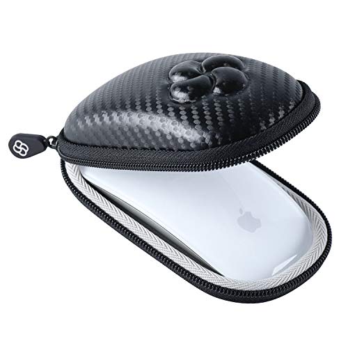 Hard Case Compatible for Apple Magic Mouse (1 2 & 3 Gen) Including Carabiner (Black) - color: Black