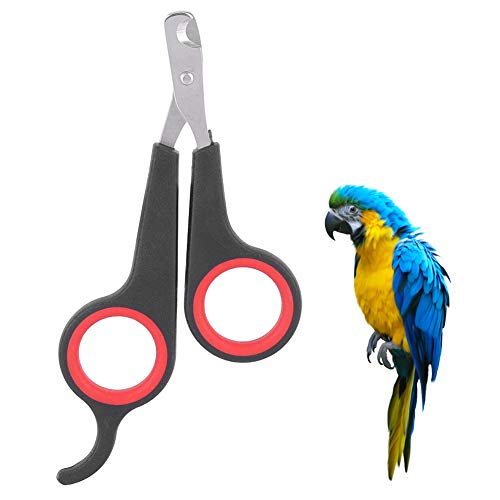 YUYTE Parrot Wing Clippers, Solid Stainless Steel Bird Nail Clipper, Bird Nail Clipper 4.6X2.4X0.2In Animal Rope Thick for Soft Paddle for Tools
