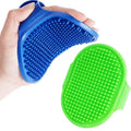 2 Pack Dog Grooming Brush, Premium Soft Silicone Pet Bath Brushes with Adjustable Handle, Shampoo Soothing Comb for Wet Dry Long Short Haired Dogs & Cats Massaging, Deshedding - color: 2 Pack