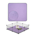 Guinea Pig Pad, 27" x 27" Washable Fleece Cage Liner, Purple | Soft fleece surface. 4-layer absorbent protection. Waterproof TPU & anti-slip bottom. Washable and reusable for guinea pigs - color: Purple-27×27 inch（1-pack）