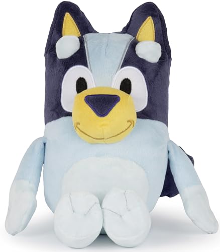 Jay Franco Kids Christmas Hugger Set – 12" Plush Pillow Buddy & 46" x 60" Fleece Throw Blanket, Ultra-Soft Bedding & Travel Set, Holiday Bedroom & Couch Décor, Blue - Bluey - color: Blue - Bluey