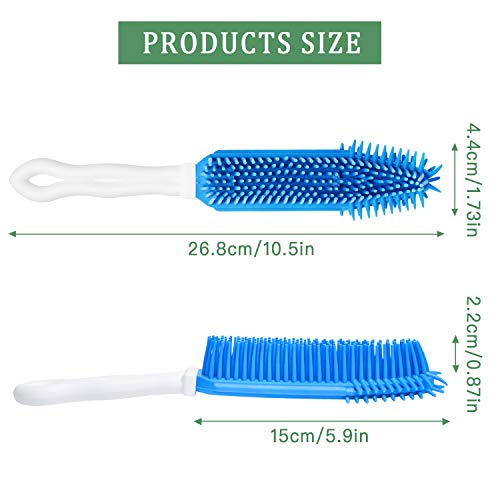 Pet Hair Remover,Car & Auto Detailing Brush,3 Pieces | Lint Remover for Dogs Cats, Rubber Massage Brushes for Furniture, Car Interiors, Carpet