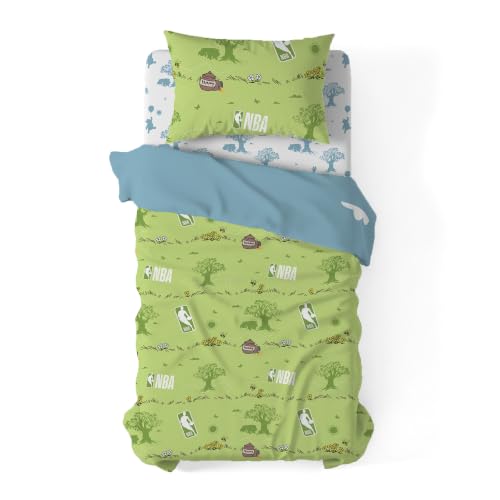 Disney Winnie The Pooh Twin Comforter Set 4 Piece Includes Reversible Comforter & Sheet Bedding Set Soft Fade Resistant Microfiber Officially Licensed - color: Pooh Star Twin