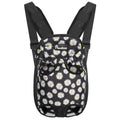 Pawaboo Pet Front Carrier Backpack for Small Medium Dogs | Legs Out Easy-fit,Adjustable Straps,Hands-Free,Soft Padded Support for Travel Hiking Cycling Camping ,Black Daisy,S - color: Black Daisy Print, style: Small (Pack of 1)