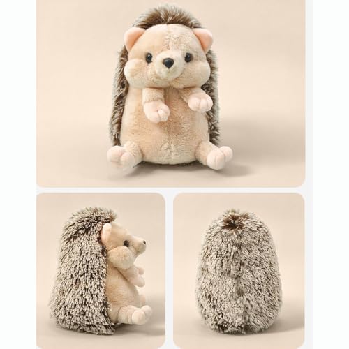 YUKOUQIAN Hedgehog Stuffed Animal Cute Plush Doll Toy 5 inch for Girls Boys Christmas (Hedgehog) - style: hedgehog