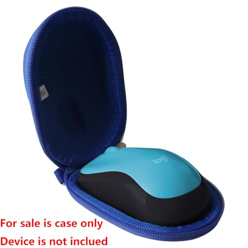Hermitshell Hard Travel Case for Logitech M196 / Logitech M240 Silent / M220 Bluetooth Mouse (Only Case) (Blue) - color: Blue