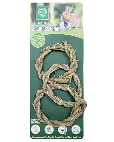 Small Pet Select Tiny Paws Seagrass Play Pack, Toys, Tunnel & Hideout | Natural Chew Toys & Cage Accessories, For Guinea Pigs, Rabbits, Bunnies & Other Small Pets