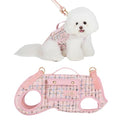 Wakytu Dog Lift Harness Dog Carrier Sling for Small Dogs & Cats,S | stylish puppy sling carrier with handle & pocket,adjustable leash,walking & travel - color: 2.0 Pink, size: Small(4-8 LBS)
