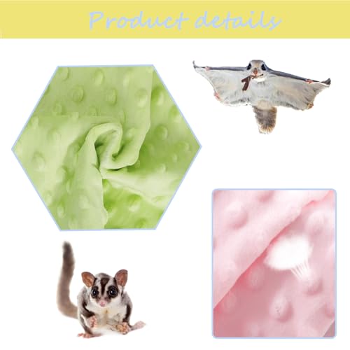 2 Pcs Sugar Glider Bonding Pouch Carrier Bag Sling Small Animal Carry Pouch with Adjustable for Hamster Gerbil Gliders Ferret Hedgehog Small Pets(Random Colors)