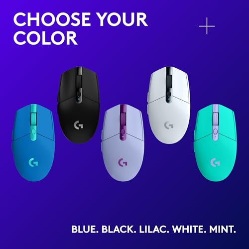 Logitech G305 Lightspeed Wireless Gaming Mouse - White | 12,000 DPI, Lightweight, 6 Programmable Buttons, 250h Battery, On-Board Memory, Compatible with PC and Mac - color: White, style: Classic