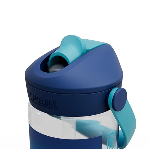 CamelBak Thrive Flip Straw Kids Bite Valve Water Bottle 14oz, Blue Haze - color: Blue Haze