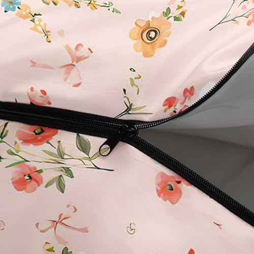 QOOMO Camping Sleeping Bags,3 Season Warm & Cool Weather,Lightweight,Waterproof Sleeping Bags for Adults & Kids,Traveling,and Outdoors,Camping Gear Equipment - color: Pink Floral 4