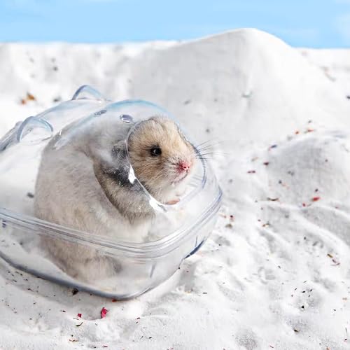 DR.DUDU Hamster Bath Sand, 6.6lb Dust Free Desert Sand or Potty Litter Sand for Hamster Chinchillas Gerbil Syrian Mice Small Animals (White, Flower Smell) - color: White-Flower, size: 6.6lb