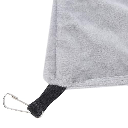 Acouto Small Pet Hammock Hanging Bed for Squirrel Hamster Sugar Glider Guinea Pig Guinea Pig Hammock Hamster Small Animal Corner or for Cage Rat Outdoor Squirrel Pssop Hammo (Grey) - color: Grey