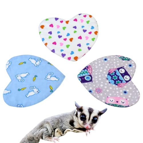 Sugar Glider Scent Bonding Blankies Scent Pad Glider Sleep Pouch Scent Blankets for Glider Marmoset Small Animal