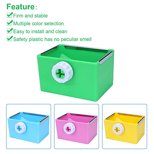 Litewoo Bird Food Bowl Feeder Colorful Basin Durable Cage Accessories Suitable for Birds Parrot Parakeet Cockatiel Budgie Finch Hamster Rat