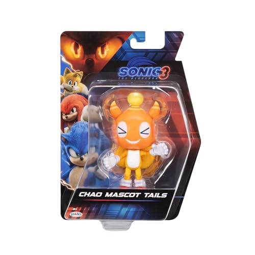 Sonic 3 Movie Action Figures 5-Inch Chao Mascot Tails Collector Toy Figure, Highly Articulated for Boys Girls - Officially Licensed Sonic The Hedgehog 3 Movie Product - color: Chao Mascot Tails
