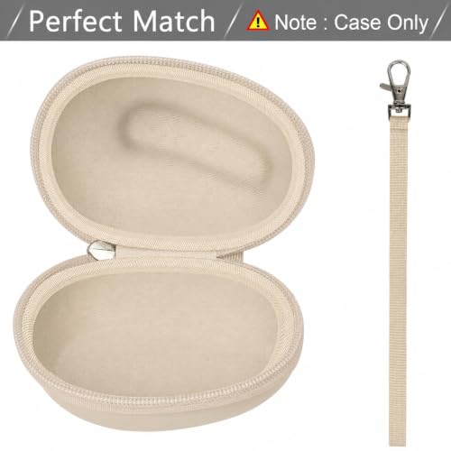 ANKHOH Case for Logitech Lift Vertical Ergonomic Mouse, Khaki | Hard EVA case for Wireless Bluetooth Upright Device, Made for Daily Storage and Travel Protection, Bag Only - color: khaki