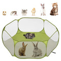Pawaboo Small Animals Playpen, Green | Waterproof Small Pet Cage Tent, Strong Steel Wire Frame, Portable Outdoor - color: Avocado Green
