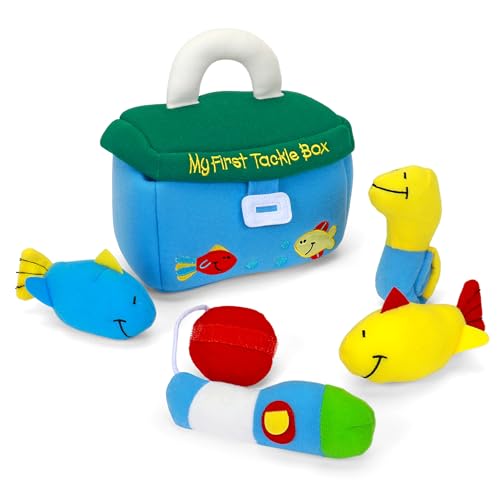 GUND Baby My First Tackle Box 5-Piece Sensory Plush Toy Playset for Babies - style: Tackle Box