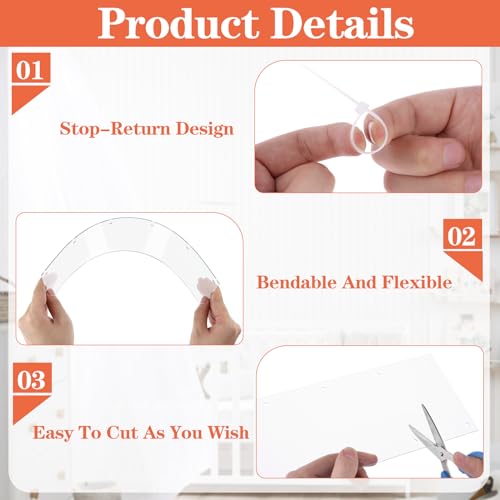 12 Pcs 14" x 4.5" Pet Cage Edge Liner PVC Clear Urine Guard Side Lining Cage Accessories for Rabbit Ferret Hamster Rat Critter Nation