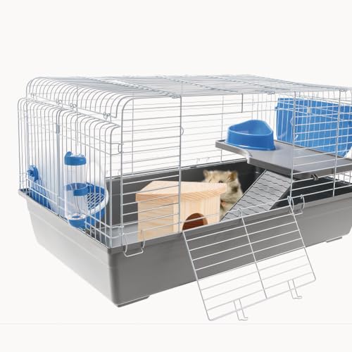 Joyzan Hamster Hideout Wooden House, Chamber Mouse Playing Hiding Chewable | Ventilated Hut Pet Woodland Habitats Decor Small Animals Secret Peep Shed Dwarf Syrian Chinchillas Gerbils Hedgehog Rats Mice