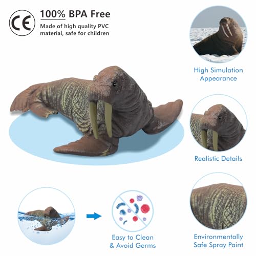 iGRATENS Sea Animal Toys with Sound Books, 10PCS Realistic Ocean Animals Figures & Sea Animals Book with 10 Buttons, Educational Learning Toy for 3+ Year Old Boys, Girls, Kids Birthday Christmas - style: Sea Animals