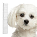 Eye Envy Tear Stain Remover Comb for Dogs and Cats. Fine/Coarse with 80 Rounded Pins. Gently Remove Crusty Eye Debris, Gunk and Boogers. Face and Feet Comb. Remove Tangles