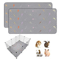 2Pcs Guinea Pig Cage Liners,Guinea Pig Fleece Cage Liners28''X42'' Super Absorbent Washable Pee Pads Reusable for Rabbit Hamster Chinchilla - size: 14 In 2x3(28" x 42") 2Pack