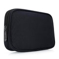 E-Tree Travel Tech Organizer Bag (8.66" x 5.51") – Canvas Electronics Accessories Case for Mouse, USB-C Charger, Cables, Power Bank, SSD, Dongle, Hub & Earphone | Toiletry & Cosmetics Pouch | Black