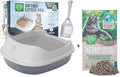 Small Pet Select- Sifting Cat Litter Box and 8lb Hemp Pellets Combo, with 5 Free Pee Pads and Free Litter Scoop, Premium System for Cats, Tidy and Easy to Clean - size: Sifting Litter Box and 8LB Hemp Pelleted Litter