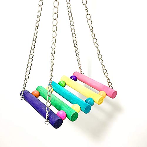 Leeko Pet Hammock Hamster Hanging Toy, 3 Piece Set House Hanging Bed Cage Toys for Small Animal Sugar Glider Squirrel Chinchilla Hamster Rat Playing Sleeping - size: 3 Pieces