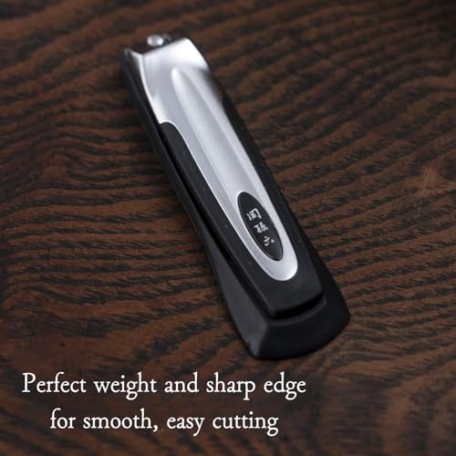 KAI Japanese Nail Clippers with Side Nail File, Stainless Steel, Made in Japan | With Side Nail File