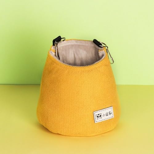 Hamster Hanging Bed Warm Hamster Nest Mat Soft Squirrel Bed Cage Pet Hammock Hanging Winter Sugar Glider Pouch(Green) - color: green