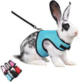 Bunny Harness and Leash Set, Rabbit Vest Hamster Leash Mesh Eescape Proof Walking Training for Small Animal Pets Bunnies Squirrel Ferret,Blue S - color: Blue, size: S