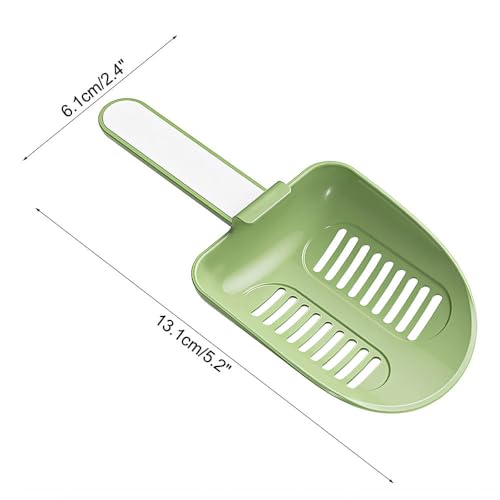 MiOYOOW Hamster Litter Scoop, Plastic Sand Shovel Small Animal Mesh Scooper for Guinea Pig Hamsters Gerbils Small Animals - color: green