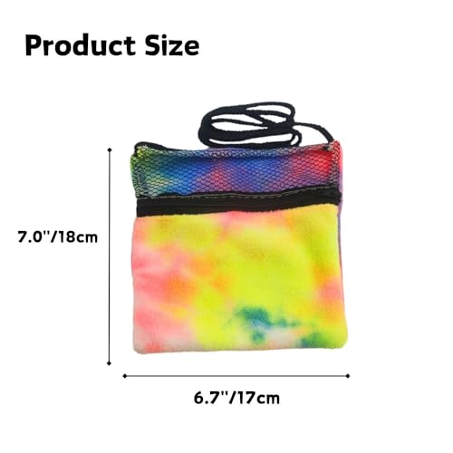 2 Pcs Sugar Glider Bonding Pouch Soft Sleeping Bag with Breathable Mesh Shoulder Strap Portable Small Animal Carrier for Hamsters Gerbils Hedgehogs Marmosets Squirrels (2 Pack)