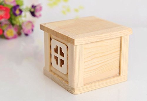 Litewoo Wooden Hamster House Chew Toy Luxury Exquisite House for Mouse Chinchilla Rat Gerbil and Dwarf Hamster - color: Hut