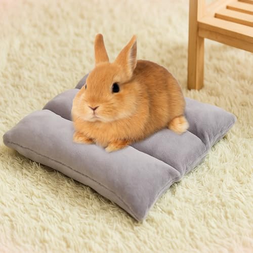 Weysat 3 Pack Rabbit Bed 15.7x14 Inch Soft Thickened Bunny Mat Concave | Plush Cushion for Cage Sleeping, Indoor Outdoor Use, Comfortable Concave Design, Thickened Padding for Small Pets Warmth