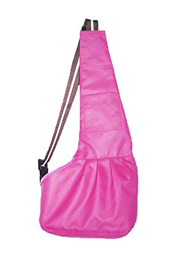 Pet Dog Puppy Cat Carrier Bag Oxford Cloth Sling Dog Doggy Cat Carrier Single Shoulder Bag-Medium,Pink - color: Pink, size: Medium