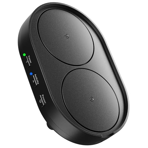 Undetectable Mouse Mover Jiggler, Adjustable Activity, Optional Shut-Off Timer, Random Movement Engine, No Software, Quiet & Undetectable Operation, USA Company (Dual Disc) - style: Dual Disc