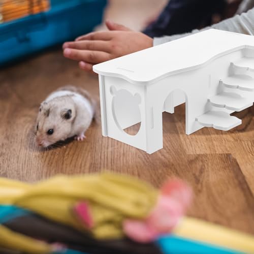 POPETPOP Plastic Hamster Hideout Rat Ladder House Guinea Pig House Guinea Pig Rest House Bird Toys