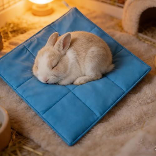 4 Pcs 12"x12" Guinea Pig Cages Liners Washable, Absorbent Pee Pads for Small Animals, Reusable Guinea Pigs Bedding for Bunny Cage(Grey,Green, Pink, Blue)
