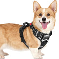 rabbitgoo Dog Harness Small Sized, Updated Easy On & Off with 3 Buckles | No Pull No Choke, Walking with 2 Clips and Handle, Adjustable Soft Reflective, Mountain Black, Small - color: Mountain Black, size: Small