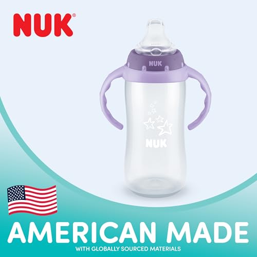 NUK Disney Princess Large Learner Cup 10oz 2pk – BPA Free, Spill Proof Sippy Cup - color: Disney Princess