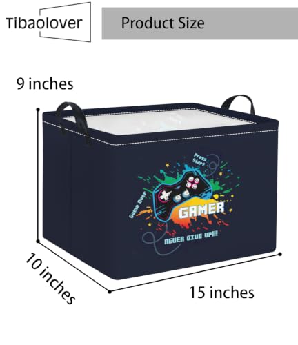 Rectangular Baby Kids Storage Basket for Home Kitchen Girls Cute Toy Storage Bin Organizer Shelf Book Room Decor(Game) - color: Game
