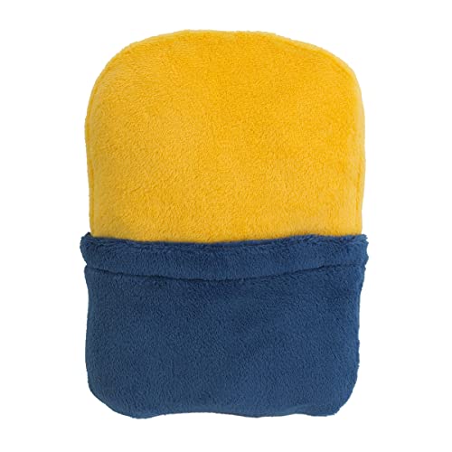 Illimuniation Lazy Minions Club Yellow, Blue and White, Minion Character Shaped Toddler Blanket - color: Lazy Minions Club Yellow, Blue and White