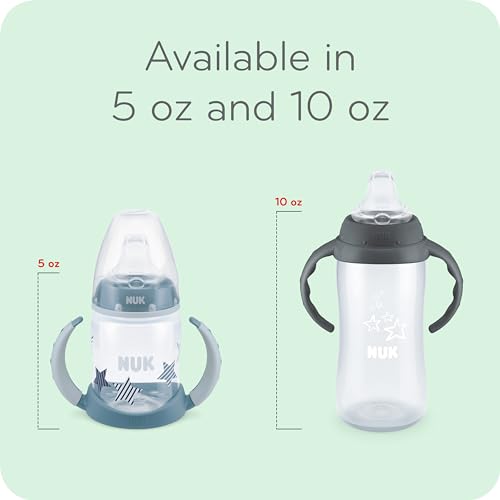NUK Mickey Mouse Large Learner Cup 10oz 2pk – BPA Free, Spill Proof Sippy Cup - color: Mickey Mouse